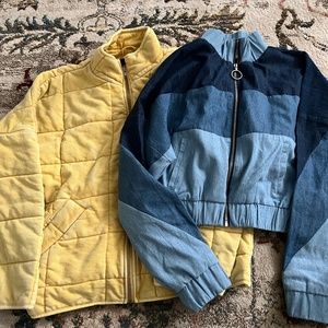 Super Cute Forever21 Jackets NEW quilted and denim